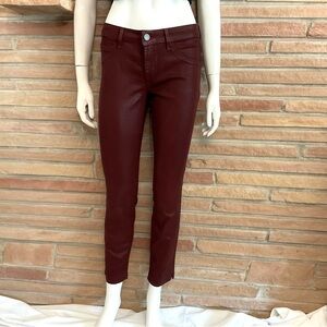 Divine Rights Of Denim Ankle Crop Coated Denim Jeans